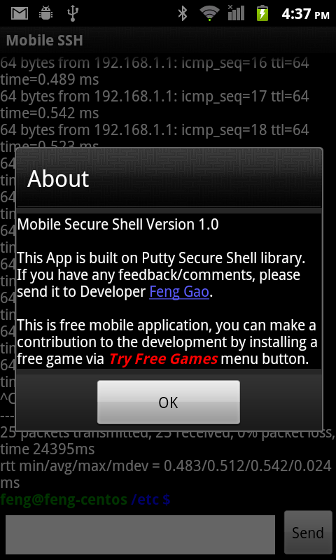 Mobile SSH (Secure Shell)截图16