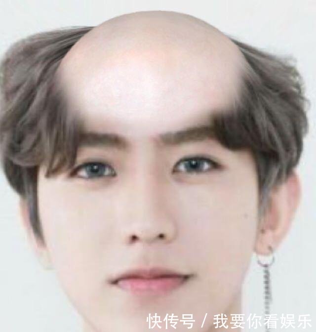 百分九集体变秃头蔡徐坤帅气消失,陈立农垮掉