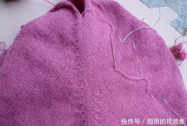 棒针实用技巧:手把手教你织毛衣缝袖子的方法