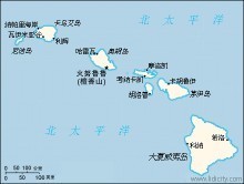 夏威夷和珍珠港在地图上的什么地方?_360问答