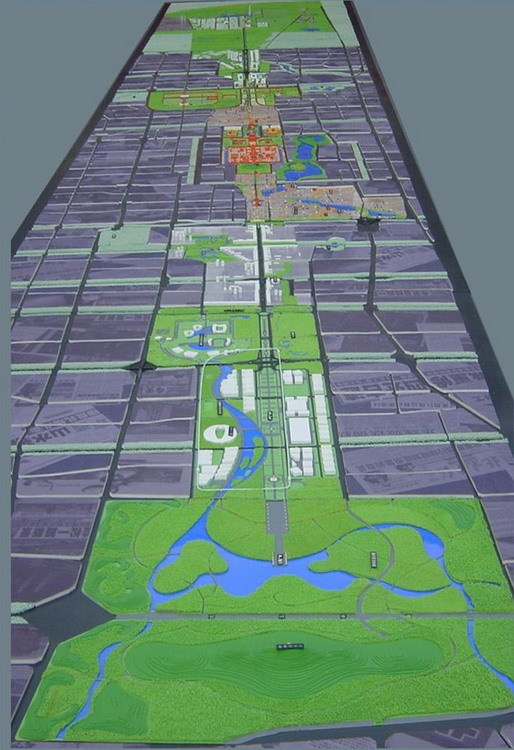北京中轴线南北延伸规划模型
