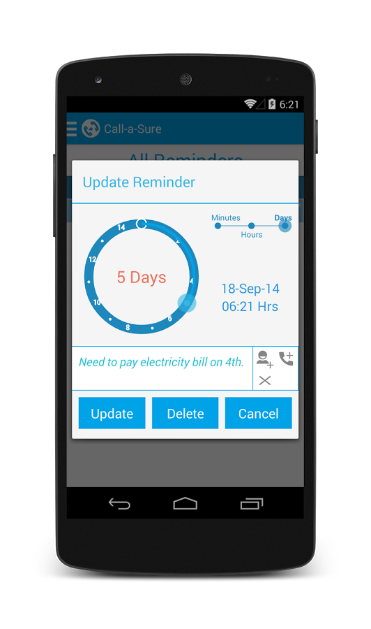 Call-a-Sure: Call Reminders截图4
