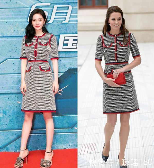 杨幂撞衫凯特王妃,盘点带货王大幂这些年穿火