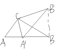 如图 在三角形ABC中，∠ACB=90° ∠ABC=30° AB=2将△ABC绕直角顶点C逆时针旋转60°得△A'B'C'则点B的路径长为