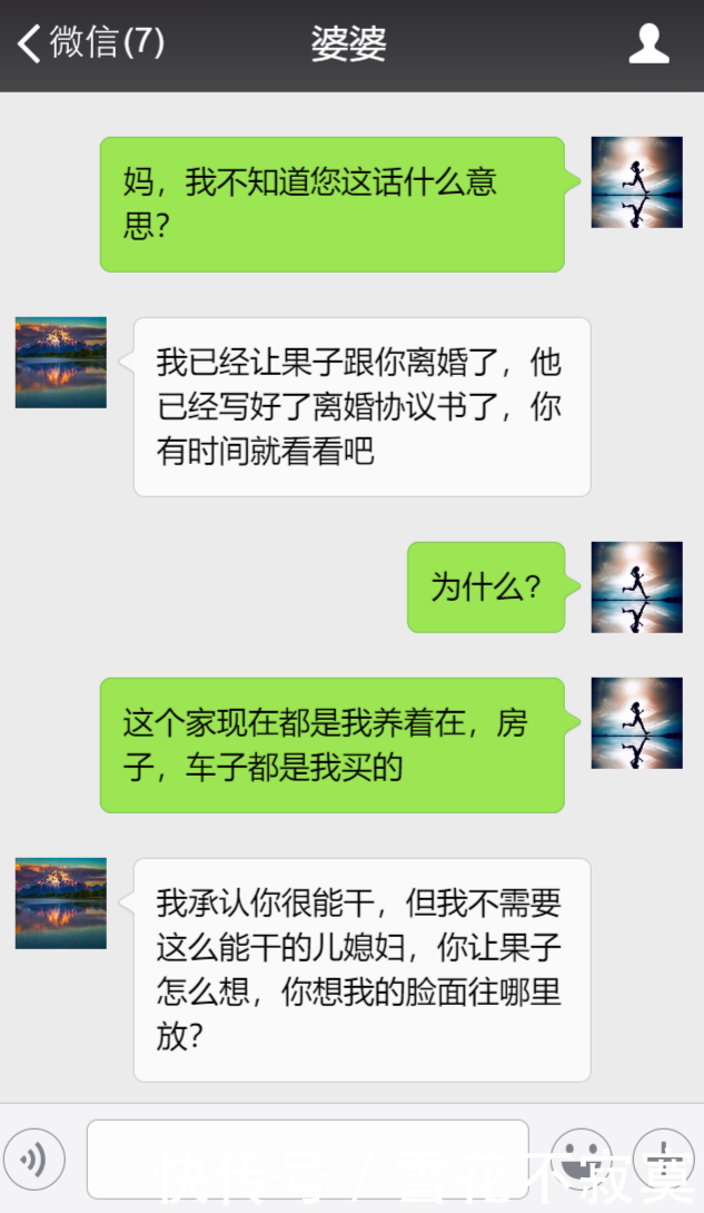 婆婆，当初嫌我不挣钱，现在我成了女强人，你却要我离婚？