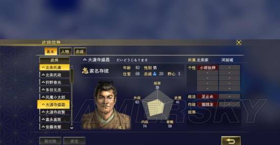 《信长之野望大志》1554剧本北条家解析