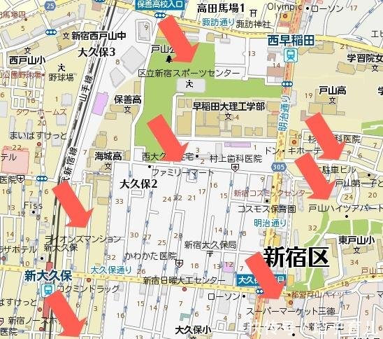 地图看世界;小比例的东京都地图小小的地名极