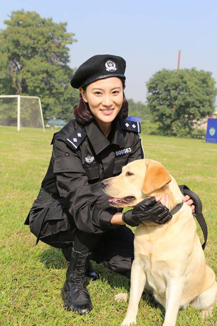 侯梦莎携"樱桃"归来 《警花与警犬》登广东卫视