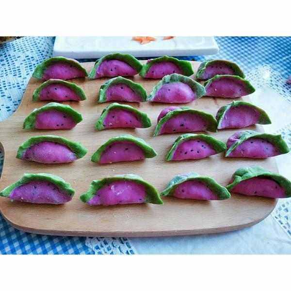 婆婆做的西瓜水饺,全家人抢着吃,忍不住发朋友