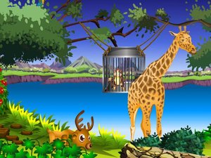 救小猴子逃出笼子,救小猴子逃出笼子小游戏,3