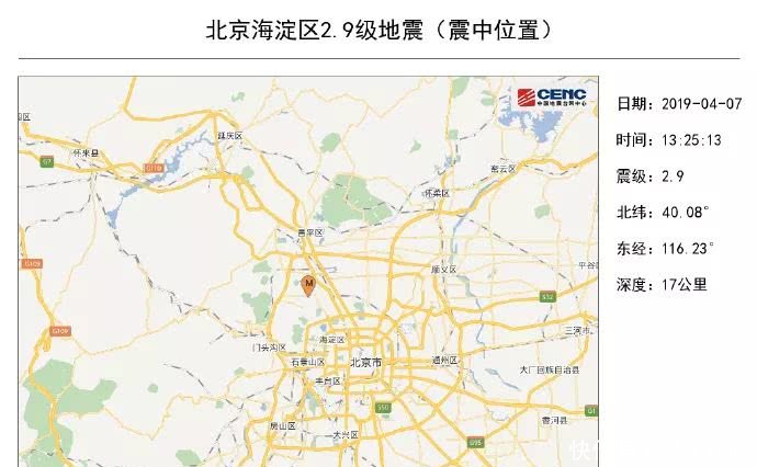 刚刚,北京地震了!最新地震风险度指数排名在这