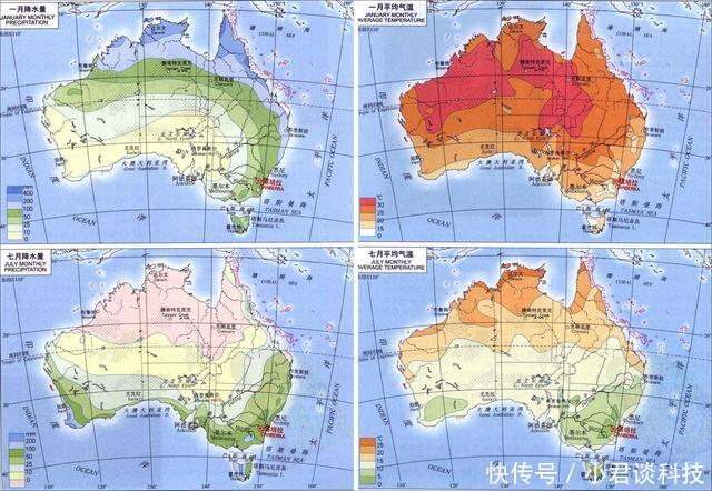澳大利亚大陆气候分布,为什么会呈现半环状特