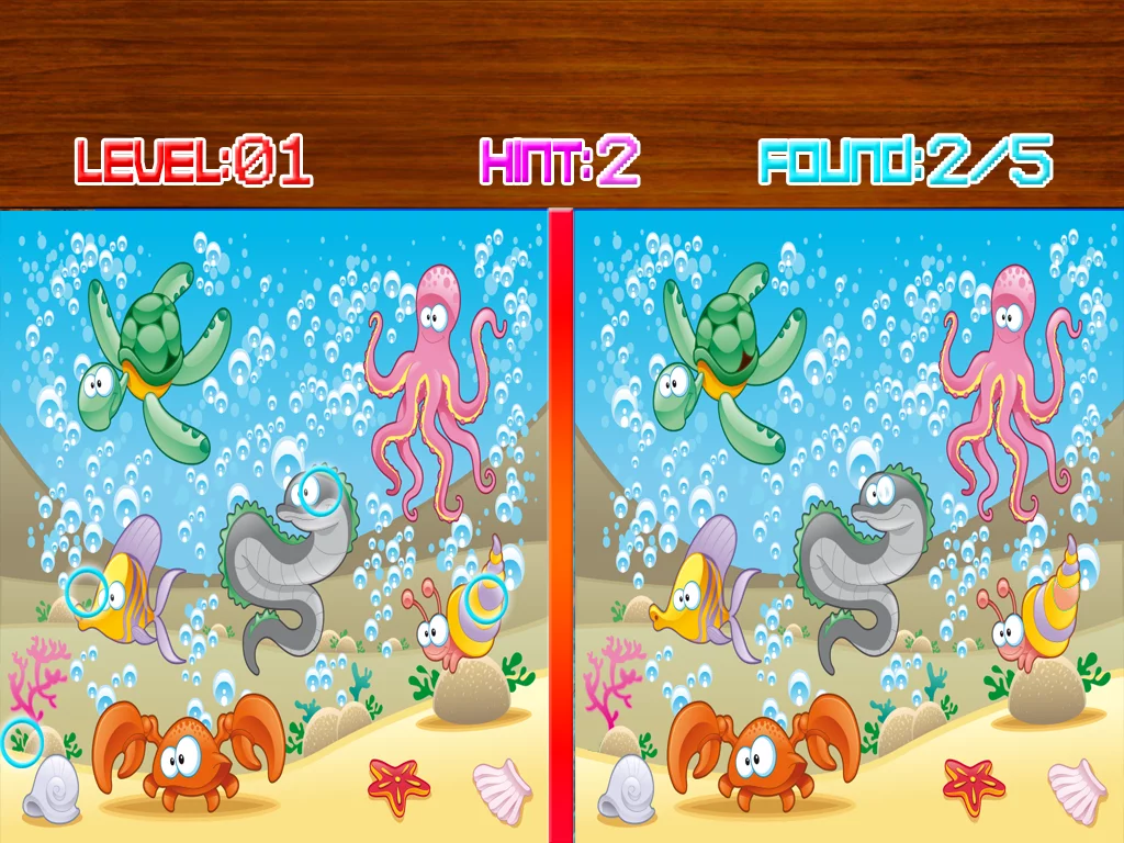 Spot the Differences Sea Life截图5