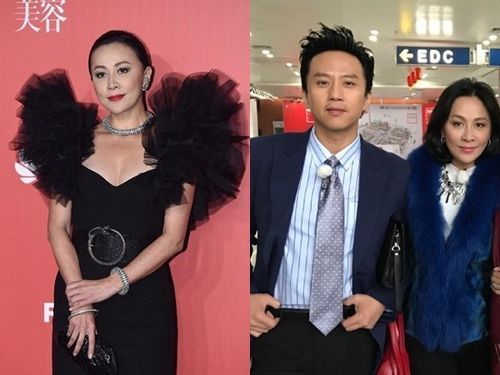 刘嘉玲录制《奔跑吧 与跑男家族合影紧贴邓超