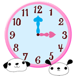 Cute Dog Clock-Free