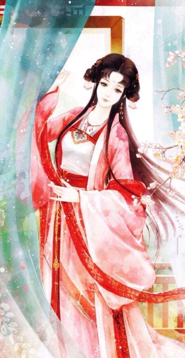十二星座专属古风无辜,女生座的唯美狮子,头像人物插画清纯处女少女图片