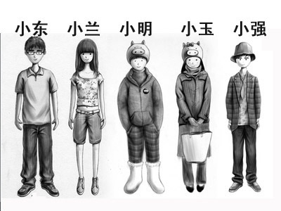 小学数学一年级 位置 左右 人的情况如何分左右