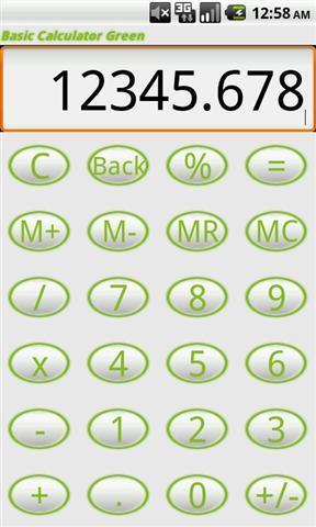 绿色基础计算器截图1