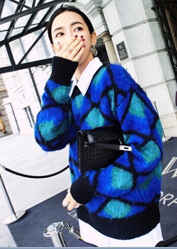 丝雨2014新款<em>马海毛</em>毛衣里的女模特叫什么名