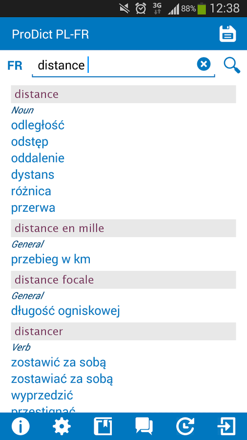 Polish - French dictionary截图2