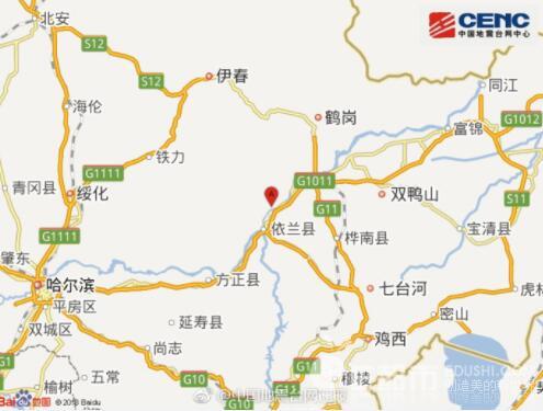 黑龙江地震最新消息佳木斯市汤原县发生3.8级