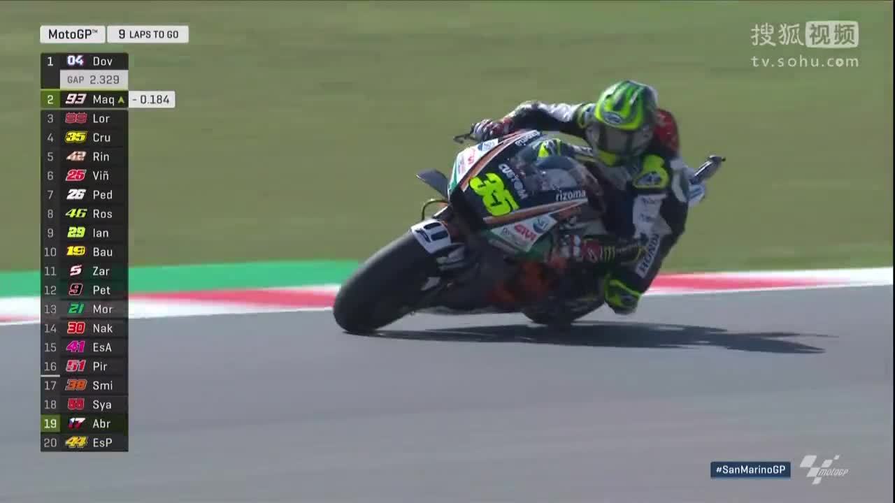 Motogp圣马力诺站正赛洛伦佐12号弯过掉小马排第2 360视频