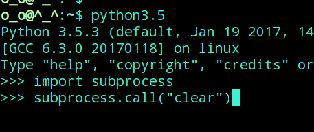 Python Shell 怎样清屏_360问答