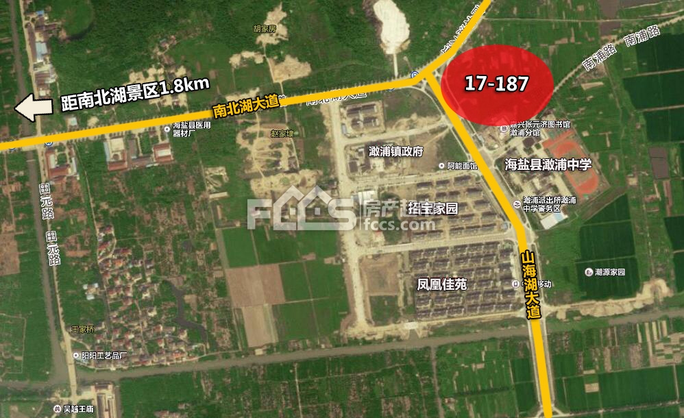 绿地控股进军海盐 近底价竞得南北湖商住用地
