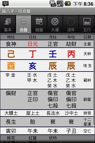 论八字截图3