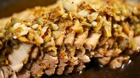 达人厨房 蒜泥白肉