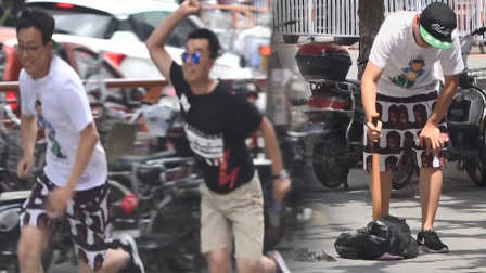 小罗恶搞 2017 东北街头虐狗遭暴打 59