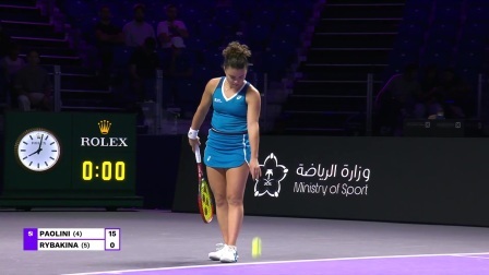 【全场回放】莱巴金娜0-2鲍里妮 2024WTA年终总决赛小组赛