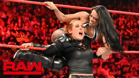 WWE RAW 2019 【RAW 07/08】赛斯和贝基联手抗敌，莱西干扰未果，独狼赛后现身补刀