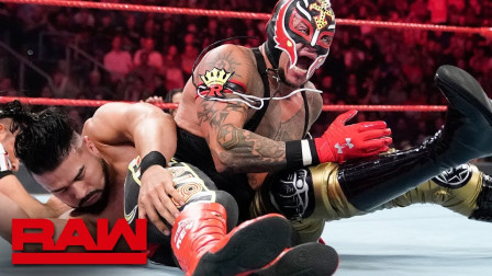 WWE RAW 2019 【RAW 08/12】泽丽娜助攻，安德瑞30秒内压制雷尔，拿到三局两胜首分