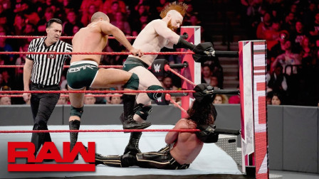 WWE RAW 2019 【RAW04/08】标杆兄弟打断赛斯柯菲胜者全拿赛