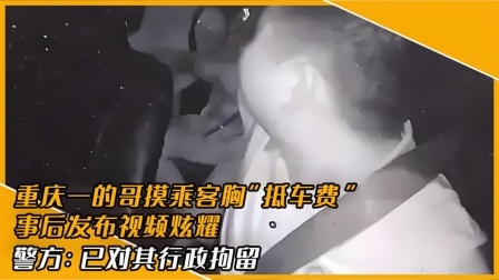 品人生百味第二季 重庆一的哥发视频炫耀摸两名女乘客胸部“抵车费”，警方：已拘留