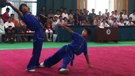 尘封赛事 尘封赛事 2005年第五届全国武术馆校武术比赛 对练比赛 014 双人对刀