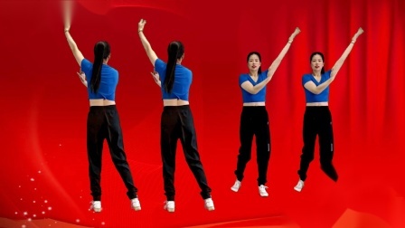 正背面同屏教学版健身操，燃脂瘦身减肥《阿哥阿妹》