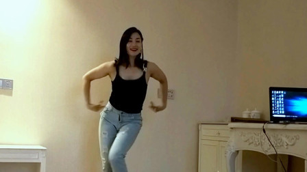 胖老妹一人室内广场舞好嗨《但愿余生都是你》