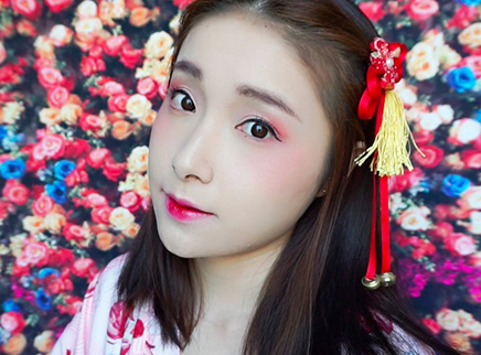 美芽 复古东瀛风 改良艺妓妆