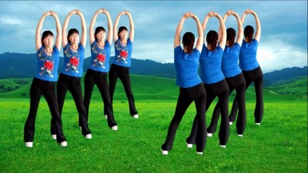 广场舞《动感减肥操》正反面，每天10分钟