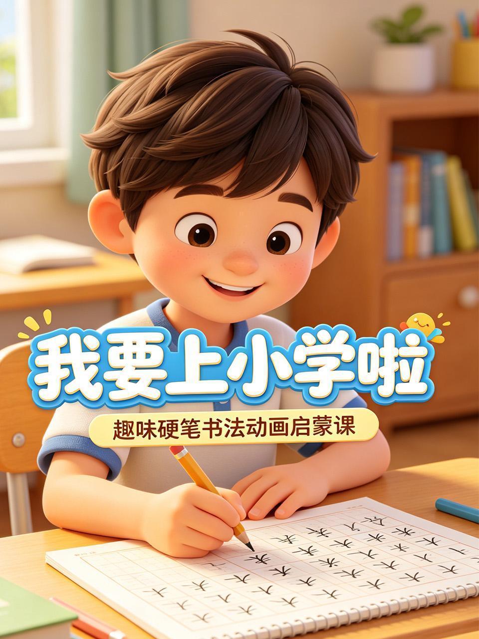 我要上小学啦：趣味硬笔书法动画启蒙课