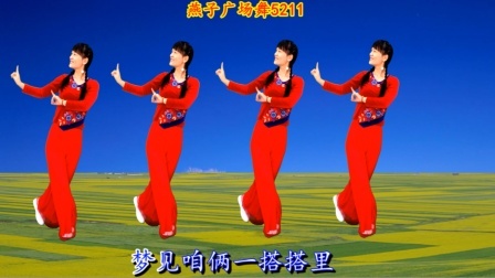 广场舞《拉手手亲口口》哥有情妹有意，二人不分离