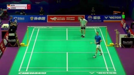 【全场回放】汤杯小组赛B组 德国VS捷克 男单：克罗斯0-2劳达