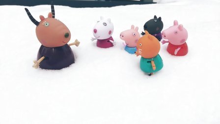 三分钟爸爸 2016 佩奇和小伙伴打雪仗 825