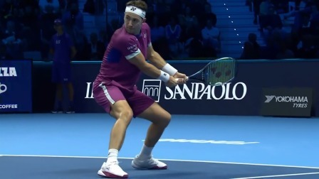 【全场回放】鲁德2-0阿尔卡拉斯 2024ATP年终总决赛 小组赛