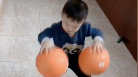 篮球从娃娃抓起！看孩子如何秀操作