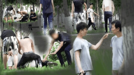 小罗恶搞 2017 小罗街头测试偶遇流氓被扒光 53