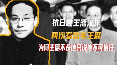 文史档案 抗日谍王潘汉年，两次惹怒毛主席，为何主席不杀他只说他不可信任