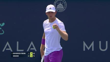 【全场回放】福基纳2-1克鲁格 2024ATP500华盛顿站 男单第二轮